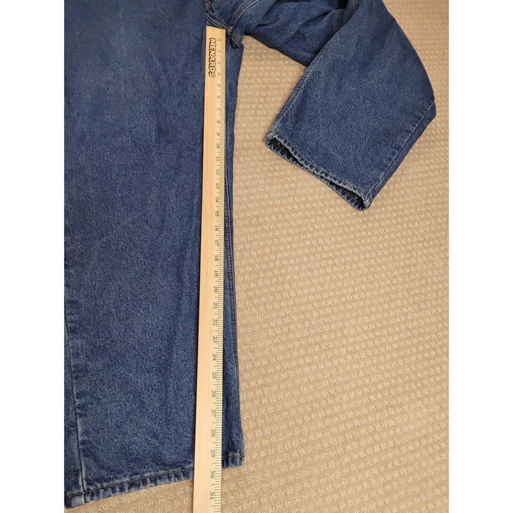 Carhartt Mens Jeans 42x30, B172 DST Flannel Lined Relaxed‎ Fit Denim - Picture 4 of 7
